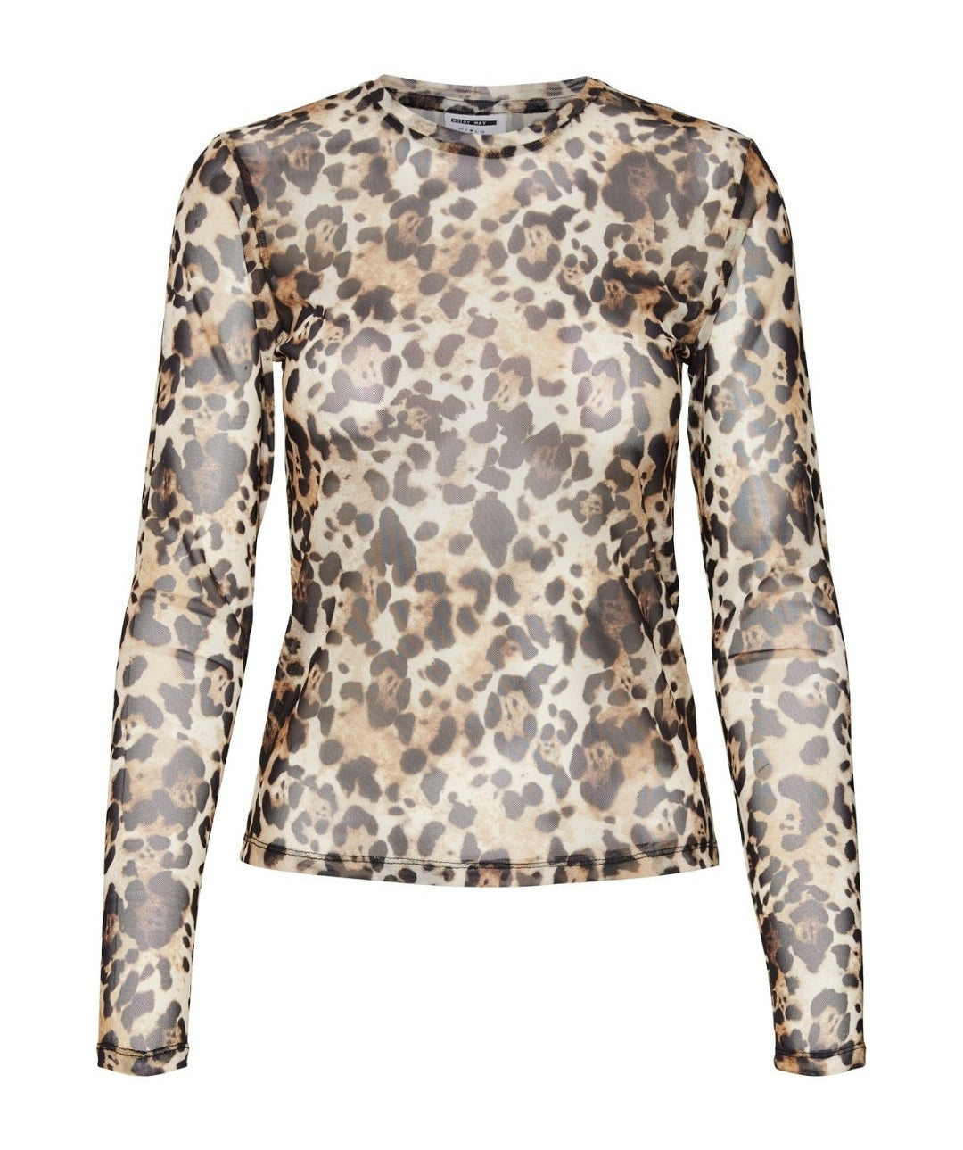 Lola May mesh top in leopard print