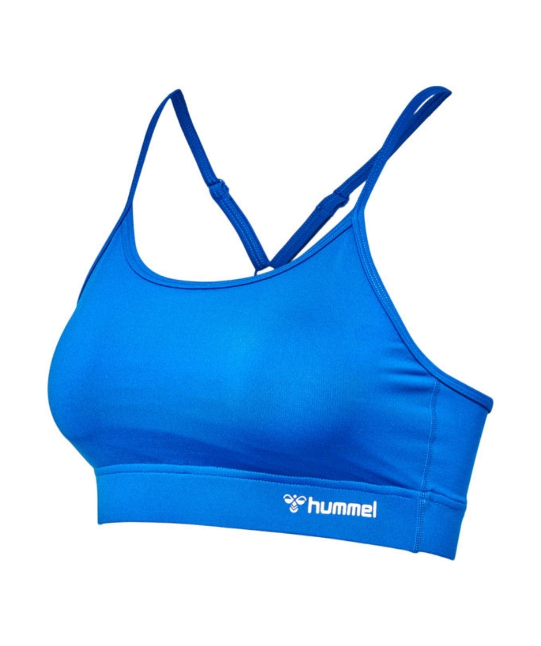 Hummel TE CHRISTEL SEAMLESS - Medium support sports bra - riviera blue bell  melange/blue - Zalando.de